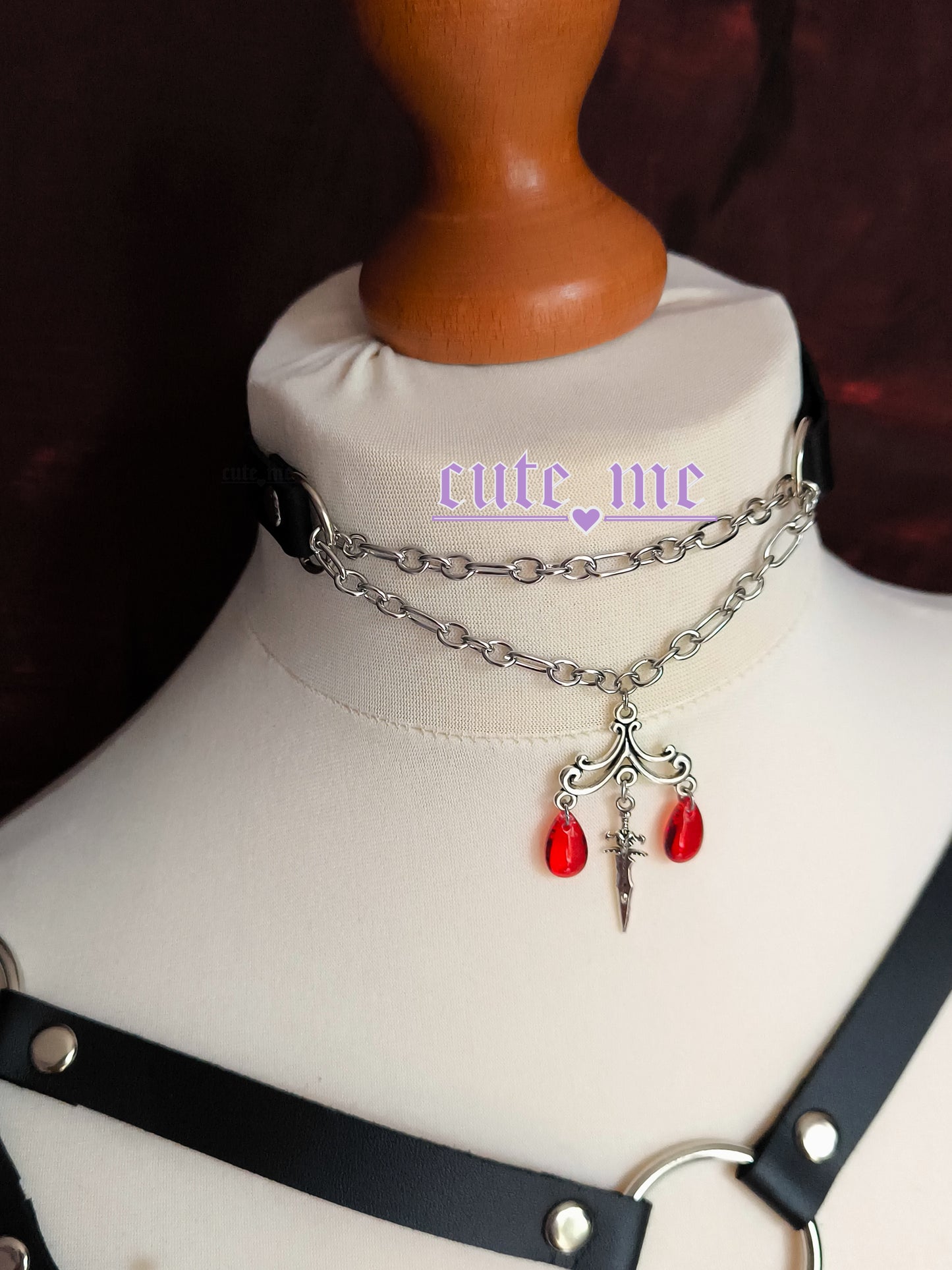 Choker RUBYDROP