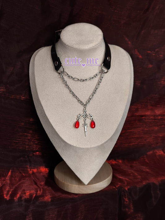 Choker RUBYDROP