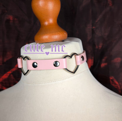 Choker PINK HEARTS