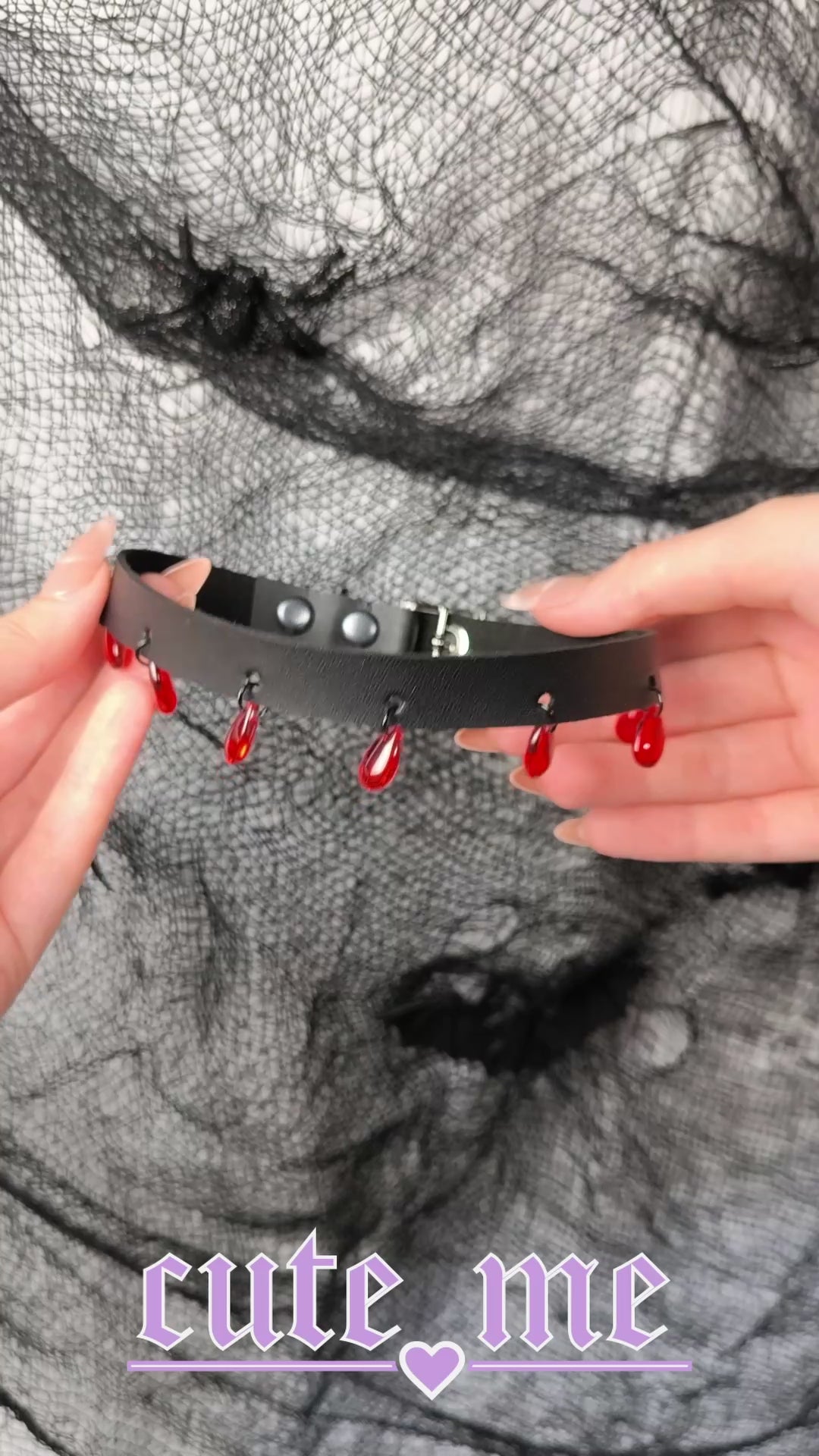 Choker RED DROPS
